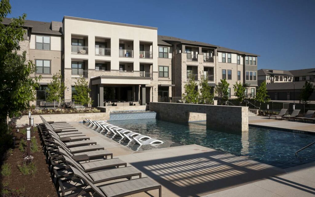 Sagewater Village Apartments property exterior and swimming pool